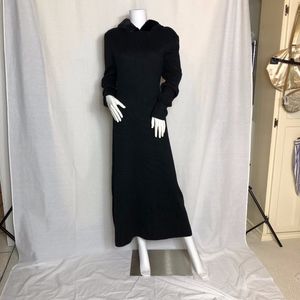 Black Maxi Sweater Knit Dress Size Large